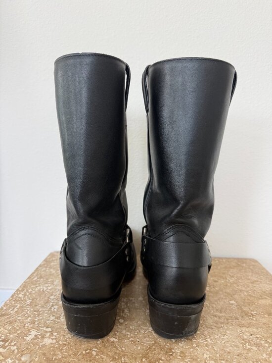 Boulet Black Leather Engineer Boots Made in Canada Men\'s 8 Motorcycle Biker main image 9